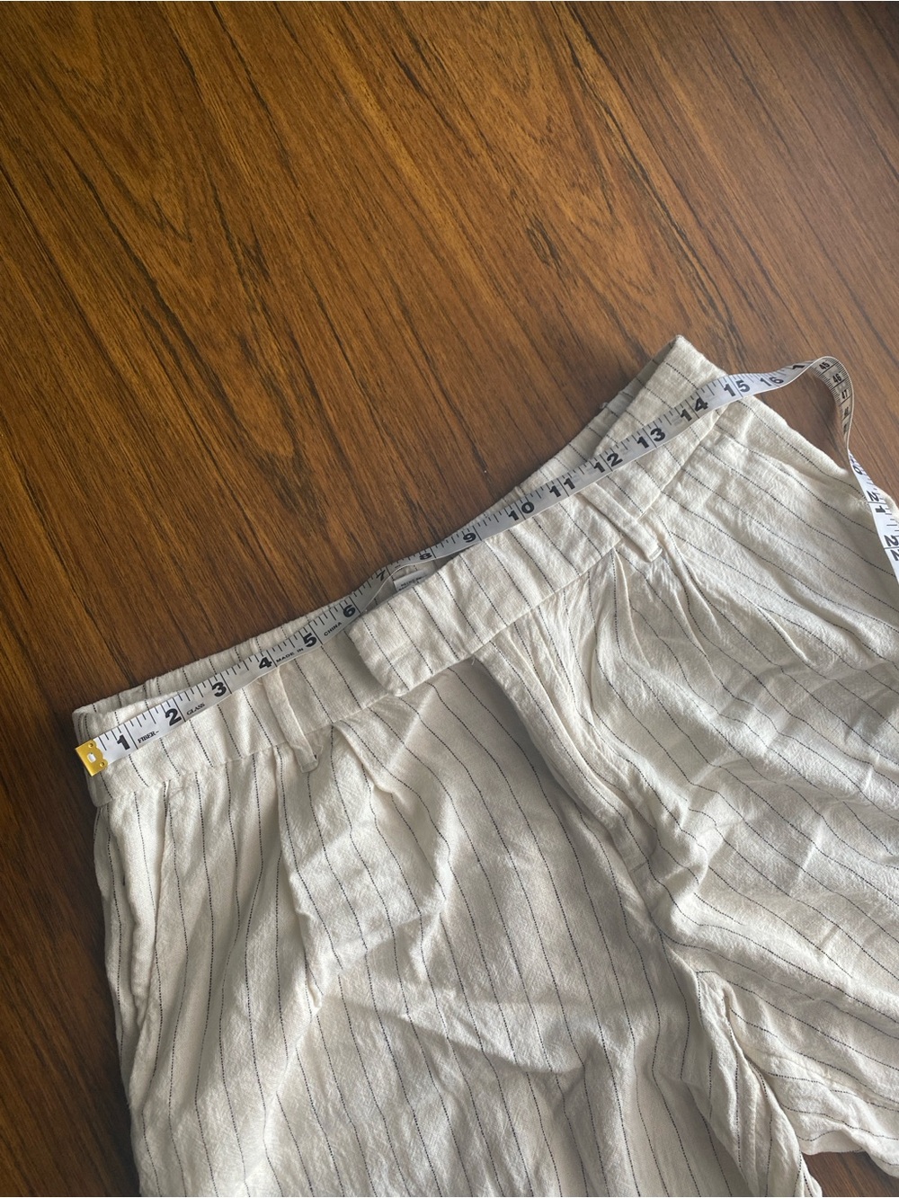 a new day white Pinstripe Relaxed Linen/Rayon Pants - Picture 2 of 7